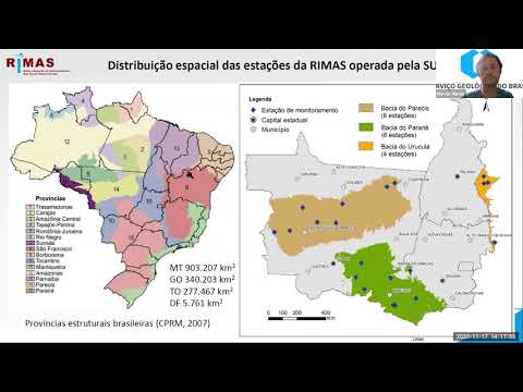 Webinar USGS - Apresentações Técnicas: Operação e logística das Unidades Regionais da CPRM c/ RIMAS