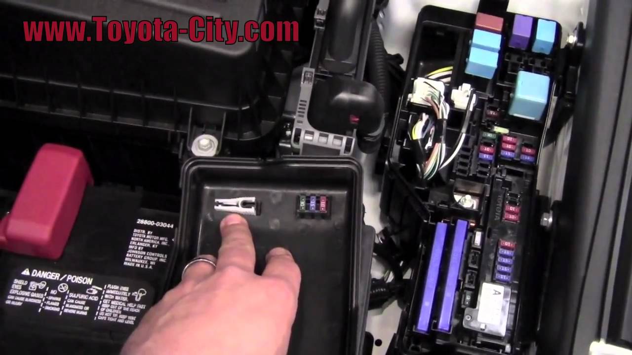 2011 | Toyota | Camry | Fuses Under The Hood | How To by ... 1992 chevy wiper motor wiring diagram 