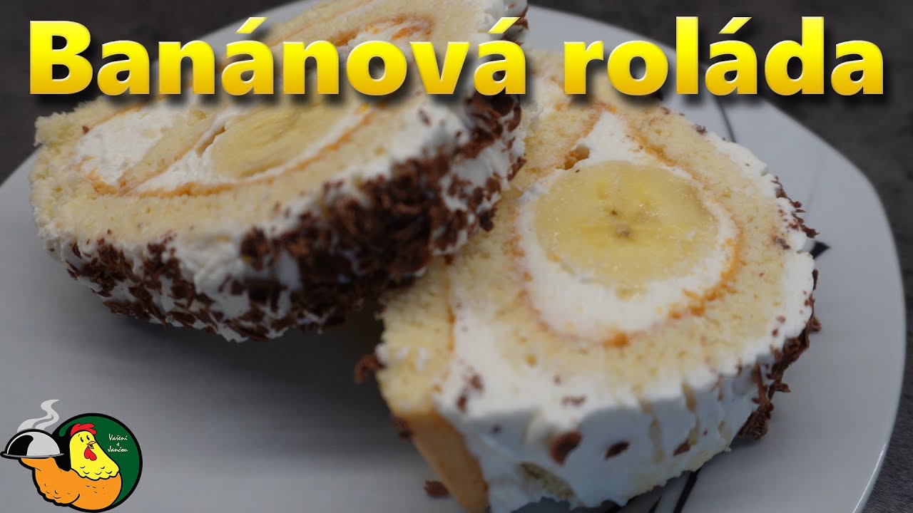Banánová roláda recept