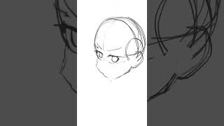 喜多ちゃんを描いた回　#shorts #ぼっちざろっく #イラストメイキング #タイムラプス #timelapse #illustratio