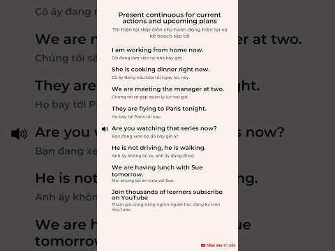 🚀 PRESENT CONTINUOUS: Hành Động HIỆN TẠI & Kế Hoạch SẮP TỚI! 🌟 Học Ngữ Pháp Tiếng Anh