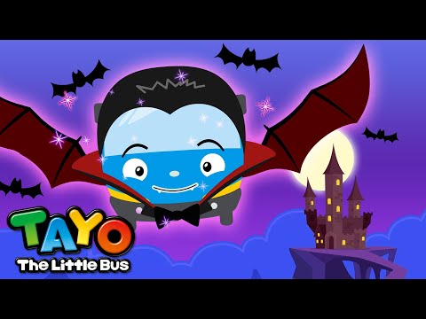 バスのタイヤ🚌 l ハロウィーンバス🎃 l のりものの歌 l バスのうた l ちびっこバス タヨ