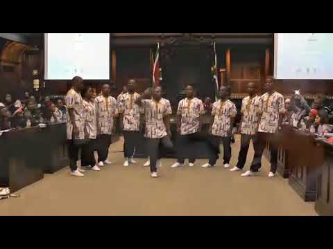 Young Mbazo - Young Mbazo performing in Parliament