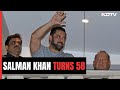 Salman Khan Turns 58. Greets Fans Outside Galaxy Apartments