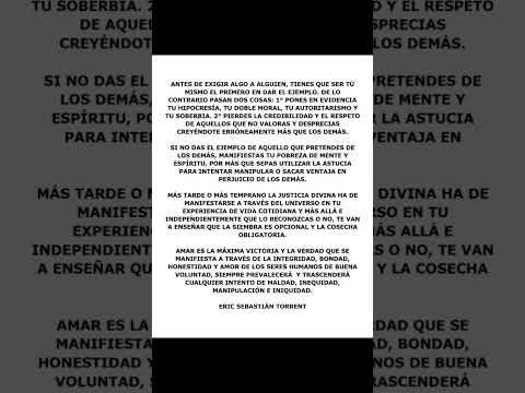 ANTES DE EXIGIR CONVIÉRTETE EN EL EJEMPLO