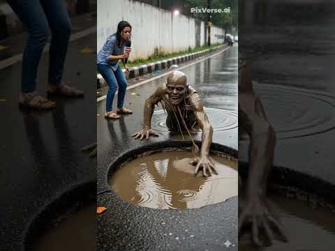 Monster on road 😲😲😲#shortsfeeds #birds #comedy #funny