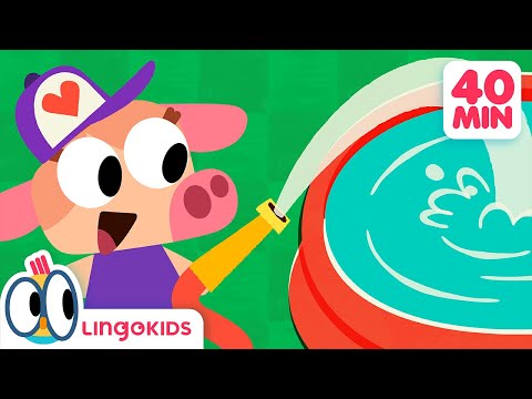 SOLIDS & LIQUIDS SONG 🌦️💦+ More Songs for Kids about Water | Lingokids