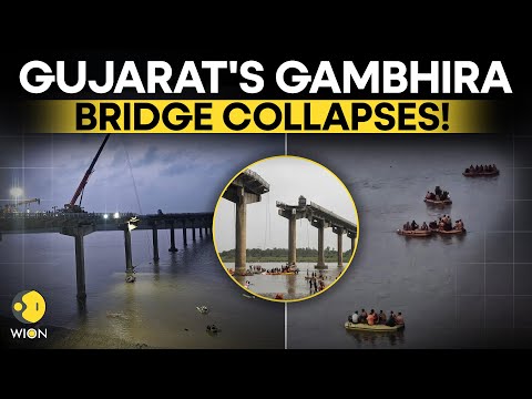 Gujarat Bridge Collapse LIVE: 13 Killed After Gambhira Bridge Collapses In Vadodara | Gujarat | WION