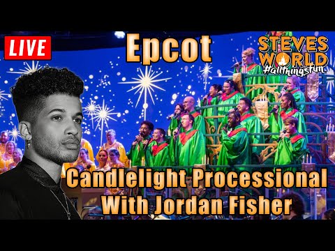 🔴 LIVE: Jordan Fisher Narrates The Candlelight Processional At Epcot | 12-1-2025