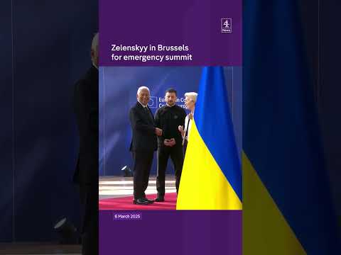 Zelenskyy in Brussels for emergency summit