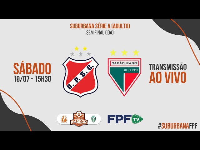 Na FPF TV você acompanha AO VIVO e DE GRAÇA a Suburbana Série A (adulto)! PILARZINHO X CAPÃO RASO - SEMIFINAL (IDA). 
Siga nossos perfis nas redes sociais: @federacaopr
Curta, comente e ative as notificações para não perder nenhum lance!

| É Paranaense? É FPF TV! |