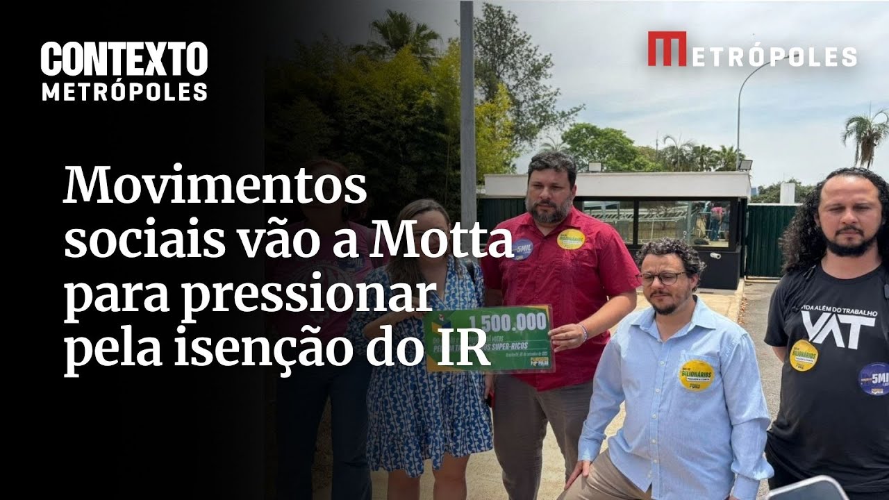 Movimentos sociais vão a Motta para pressionar pela isenção do IR