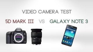 In this quick camera test I pit the venerable 5D mark III against the latest blockbuster cell phone to hit the market- the Galaxy NOTE 3. In this test the viewer is encouraged to see for themselves wh