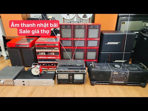 Âm thanh nhật nội địa giá thợ Bose, Denon, Sanyo đài cassette lh,0967874679