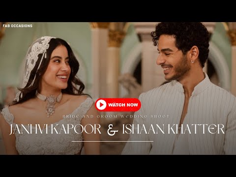 Janhvi Kapoor and Ishaan Khatter Wedding Shoot | Bollywood Style | Dhadak | Couple Goals | Romantic