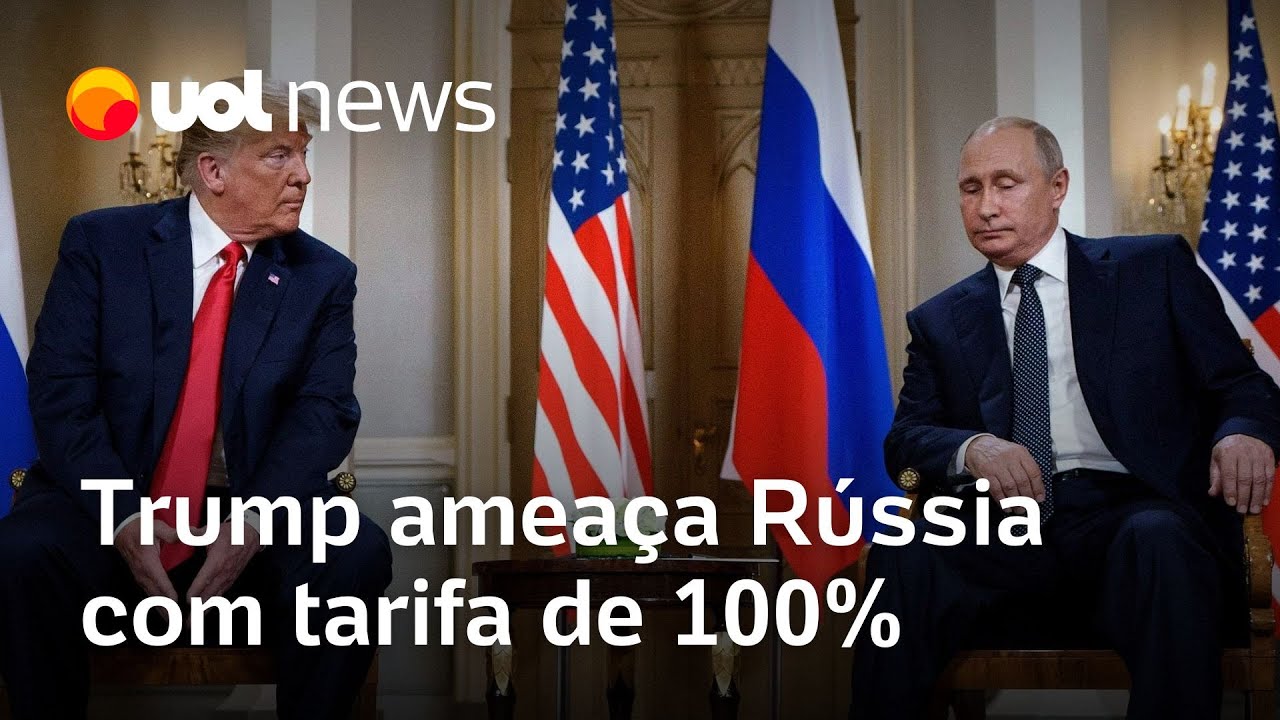 Trump ameaça Rússia com tarifa de 100% se guerra com Ucrânia continuar