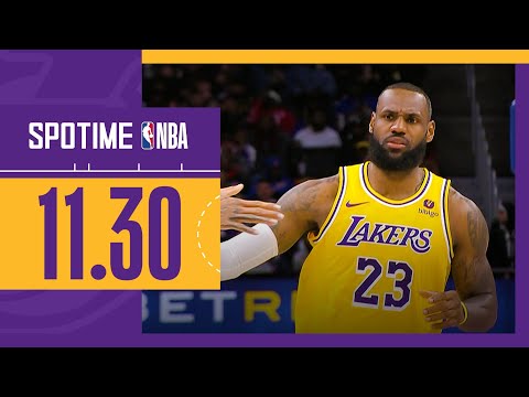 [SPOTIME NBA] '편안한 빅3' LA 레이커스 vs 디트로이트 주요장면 & TOP5 (11.30)