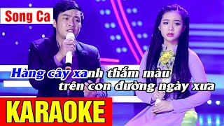 Karaoke ĐƯỜNG TÍM BẰNG LĂNG Song Ca | Thiên Quang ft Quỳnh Trang
