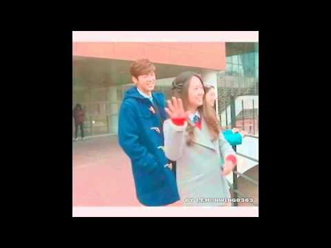 Behind The Scene The Heirs Kang Minhyuk Yoon Chanyoung and Krystal Jung Lee Bona (Hyukstal)