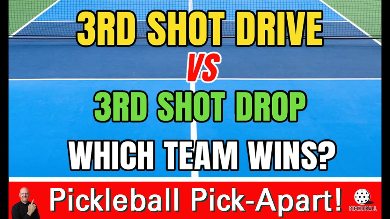 Pickleball! Third Shot Duel! Drive vs Drop!