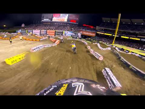 GoPro HD: Andrew Short Main Event 2013 February, 2 Monster Energy Supercross From Anaheim, CA 