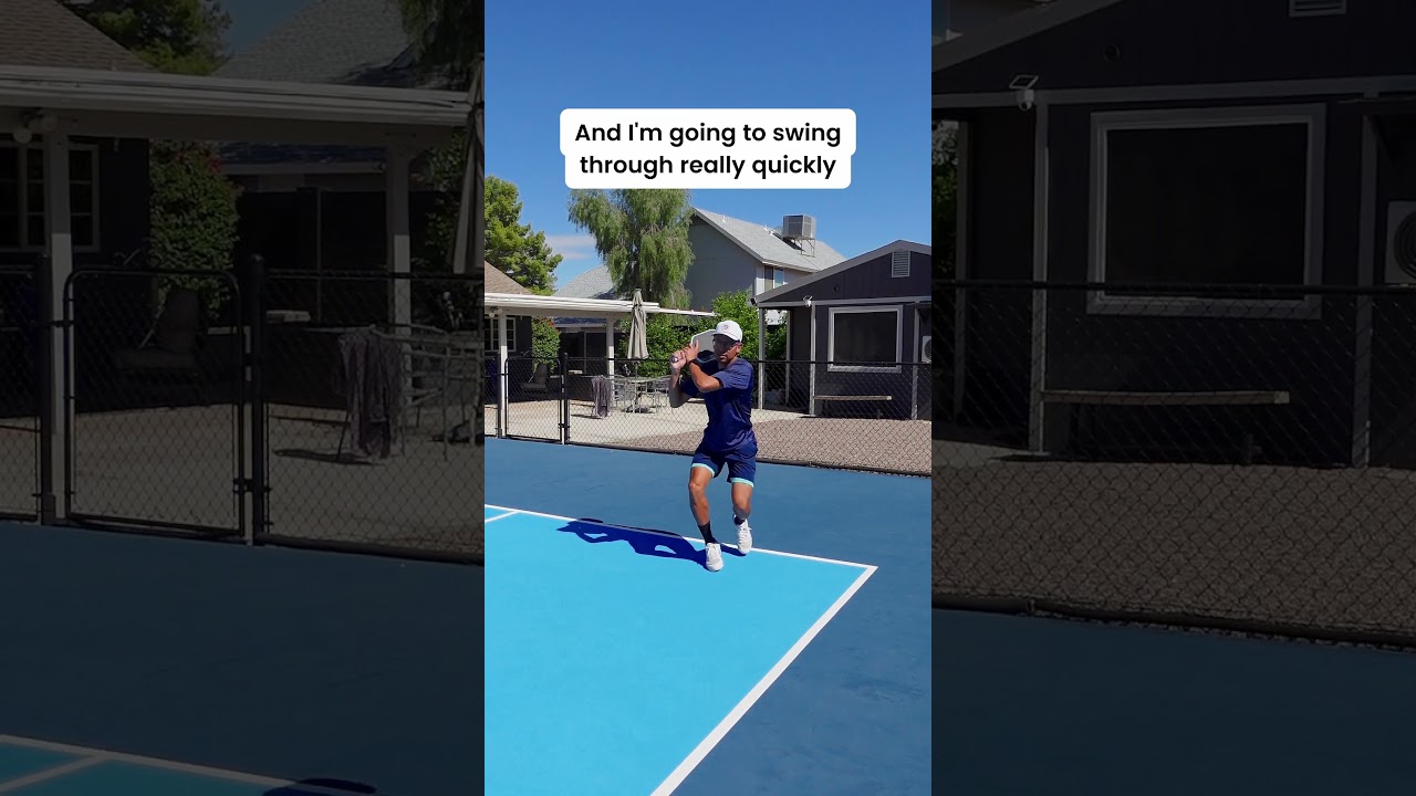 How to hit the Two Handed Backhand Drive in Pickleball