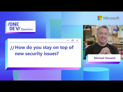 How do you stay on top of new security issues?