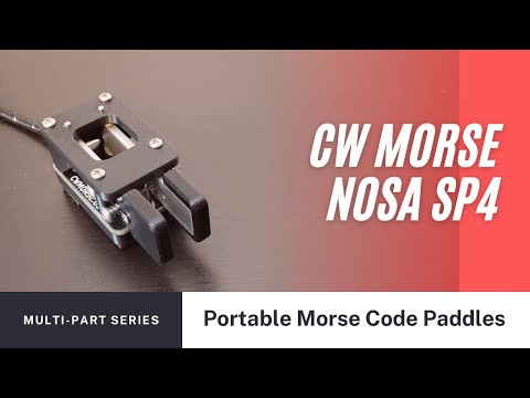 CW Morse SP4 Magnetic Iambic Double Paddle - Designed By N0SA