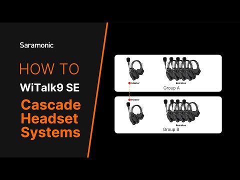 Saraminic WiTalk9 SE Series | How to cascade headset system