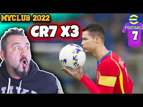 ME: RONALDODAN Bİ CACIK OLMAZ! RONALDO: HAT-TRICK! ⚽ | PES 2022 (Efootball 2022) RÜYA TAKIM #7