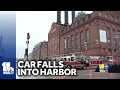 Car falls into Inner Harbor, Baltimore police say