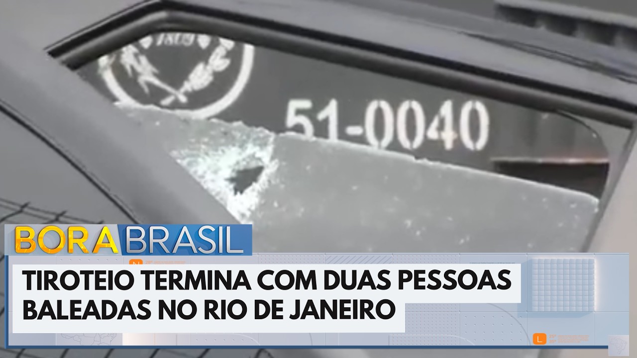 Tiroteio em frente a mercado deixa dois baleados no RJ | Bora Brasil