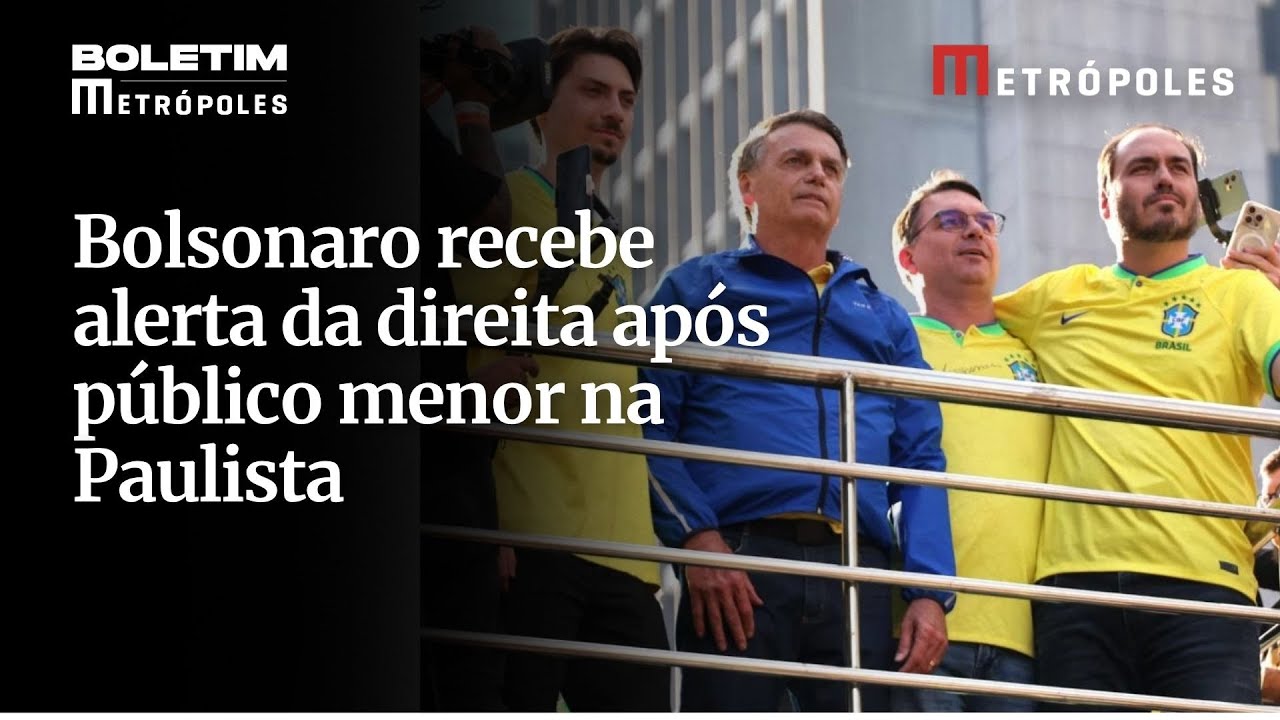 Bolsonaro recebe alerta da direita após público menor na Paulista