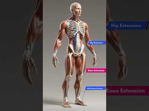 3D Anatomy Model | Sit to stand Movement #anatomy #fitness