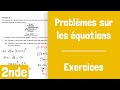 Exercices  Probl?mes avec des ?quations