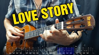 Taylor Swift - Love Story. Ukulele Fingerstyle Cover with Tabs