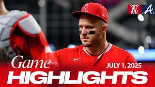 Angels vs. Braves Game Highlights (7/1/25) | MLB Highlights