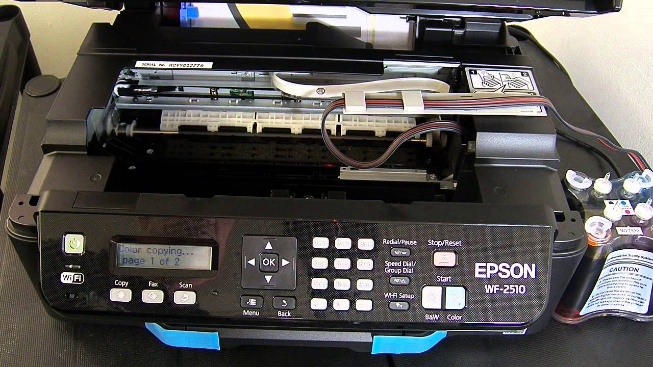 Ciss Continuous Ink System For Epson Wf 2510 Youtube 5506