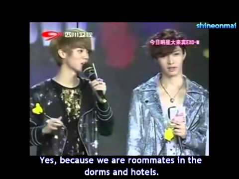 (Eng Sub) Luhan & Lay choose who they would go to an isolated island with