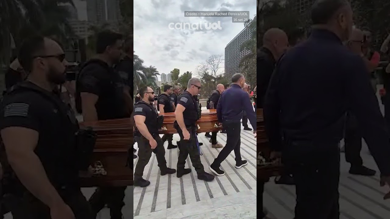 Corpo de delegado assassinado em Praia Grande é velado na Alesp vídeo