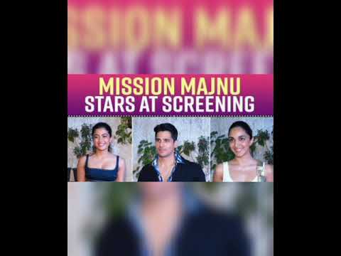 Mission Majnu screening: Kiara Advani, Sidharth Malhotra, Rashmika Mandanna, and other star