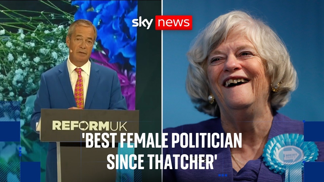 Reform UK leader Nigel Farage pays tribute to Ann Widdecombe