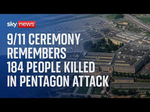 Watch live: US Deputy Defence Secretary delivers speech at 9/11 Pentagon Memorial ceremony