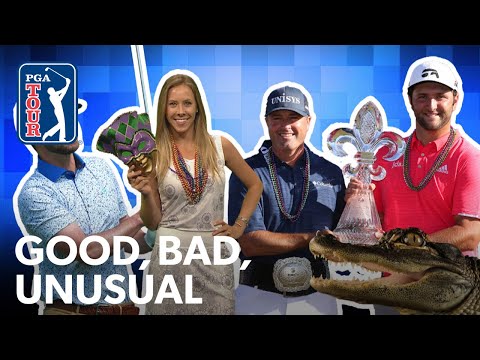 Palmer & Rahm share win and skittles, Si Woo?s gator surprise & Jessica Biel cheers on Justin Timber