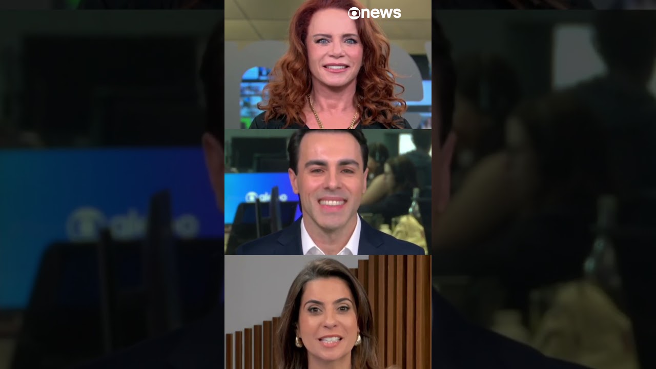 Rafael Colombo estreia no Conexão GloboNews e ganha boas vindas de Leilane e Camila