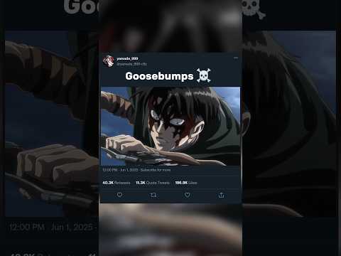 Goosebumps ☠️ #attackontitan #eren #levi