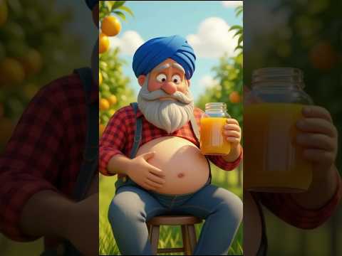 Farmer Drinks ALL Orange Juice, SLAMS Crow! 😱#funnystory  #youtubeshorts  #cartoon
