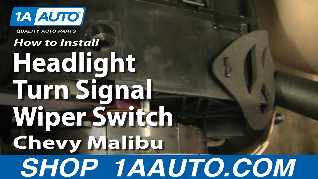 How To Install Replace Headlight Turn Signal Wiper Switch ... wiring diagram for 2003 pontiac grand am 