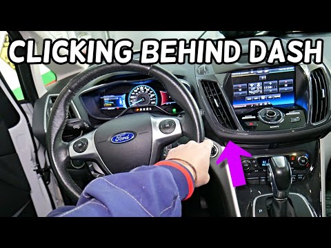 FORD C-MAX CLICKING BEHIND DASH WHEN START CAR OR CHANGE HEATER TEMPERATURE FIX