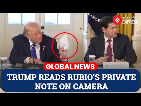 Unscripted Moment as Trump Reveals Rubio’s Note During Live Press Conference